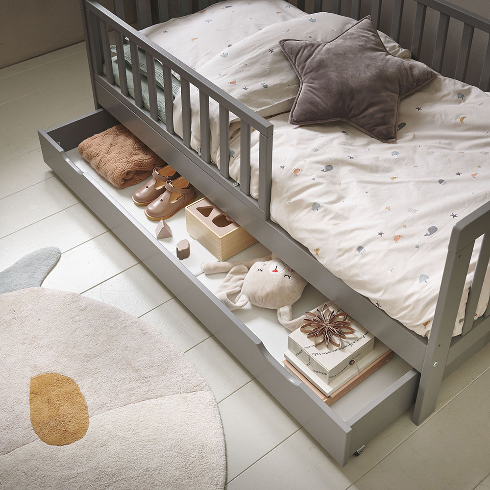 Lit enfant + tiroir + matelas 140x70 au meilleur prix