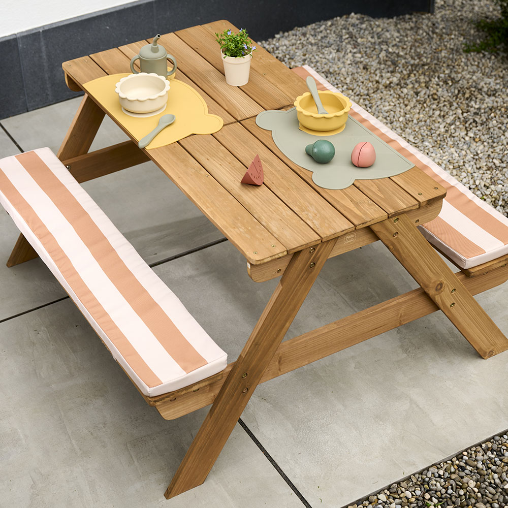 Petite Amélie | Table de pique-nique enfant Provence | Bois avec bacs à sable et eau | Mobilier de jardin extérieur pour enfants (Petite Amélie) - Image 5