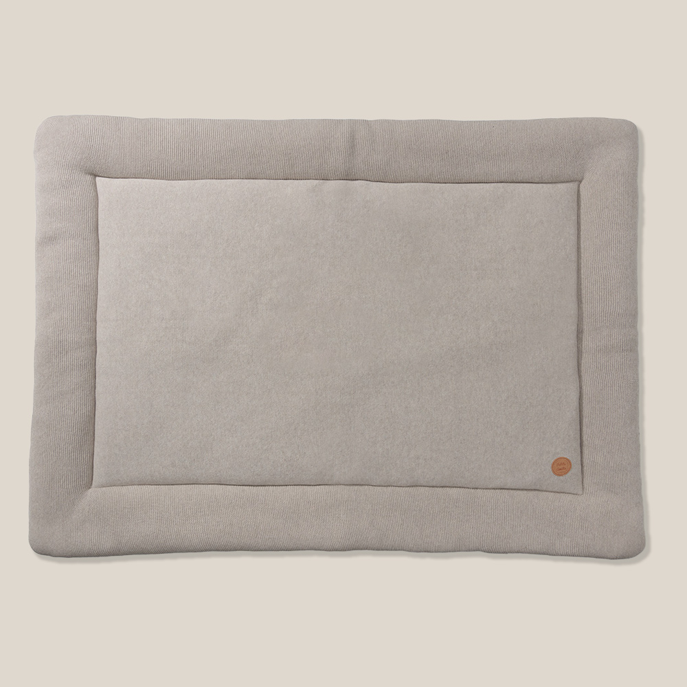 Petite Amélie Tapis de parc bébé | Coton biologique OEKO-TEX | Beige | 75x95 cm (Petite Amélie) - Image 1