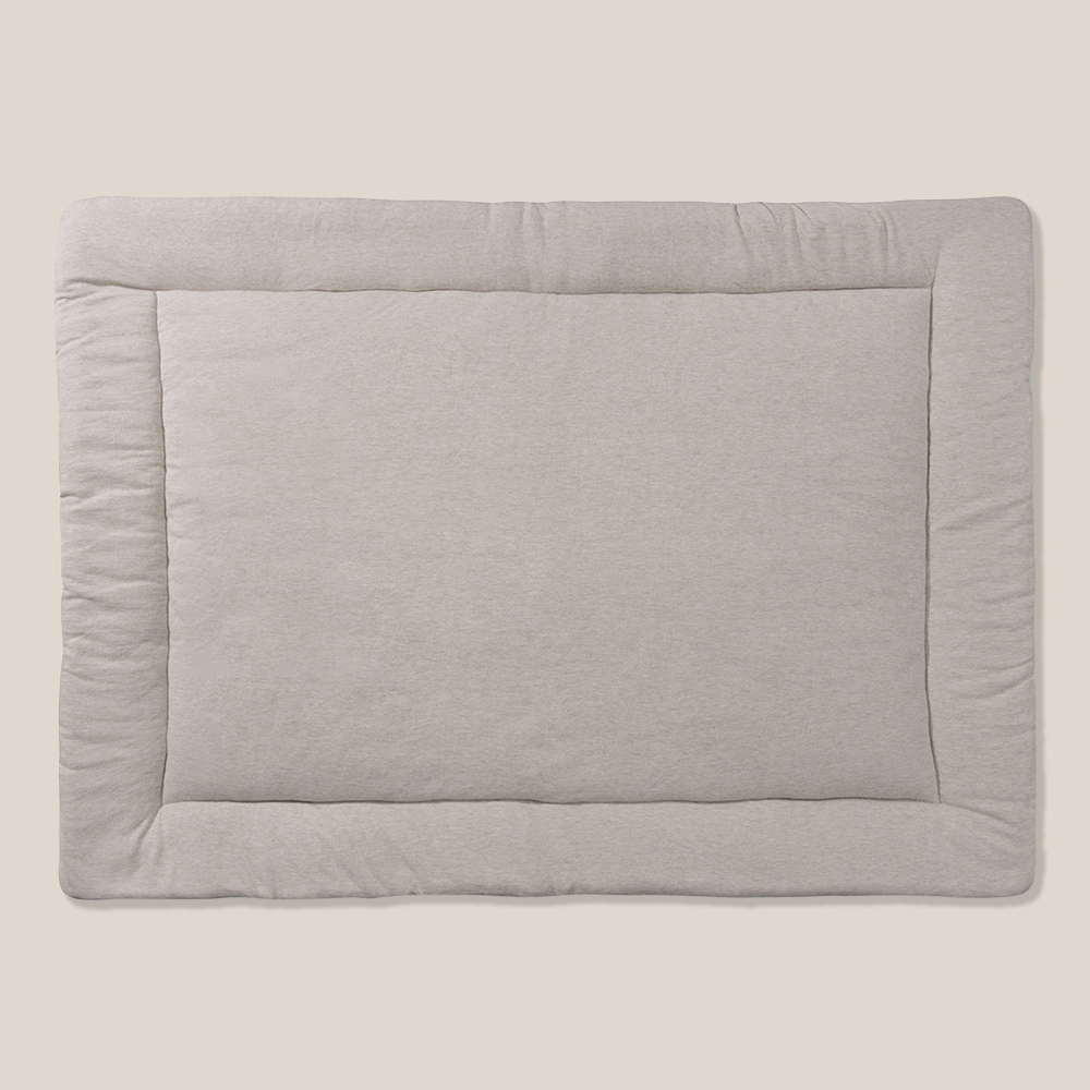 Petite Amélie Tapis de parc bébé | Coton biologique OEKO-TEX | Beige | 75x95 cm (Petite Amélie) - Image 3
