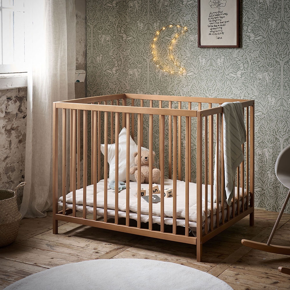 Tapis de chambre enfant beige à pois✔️ Petite Amélie