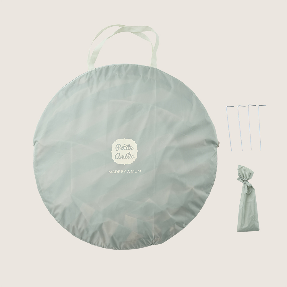 Petite Amélie | Tente pop-up Cannes | Protection solaire UPF 40+ | Vert menthe | 1 personne | Tente de plage pliante avec sac de transport (Petite Amélie) - Image 3