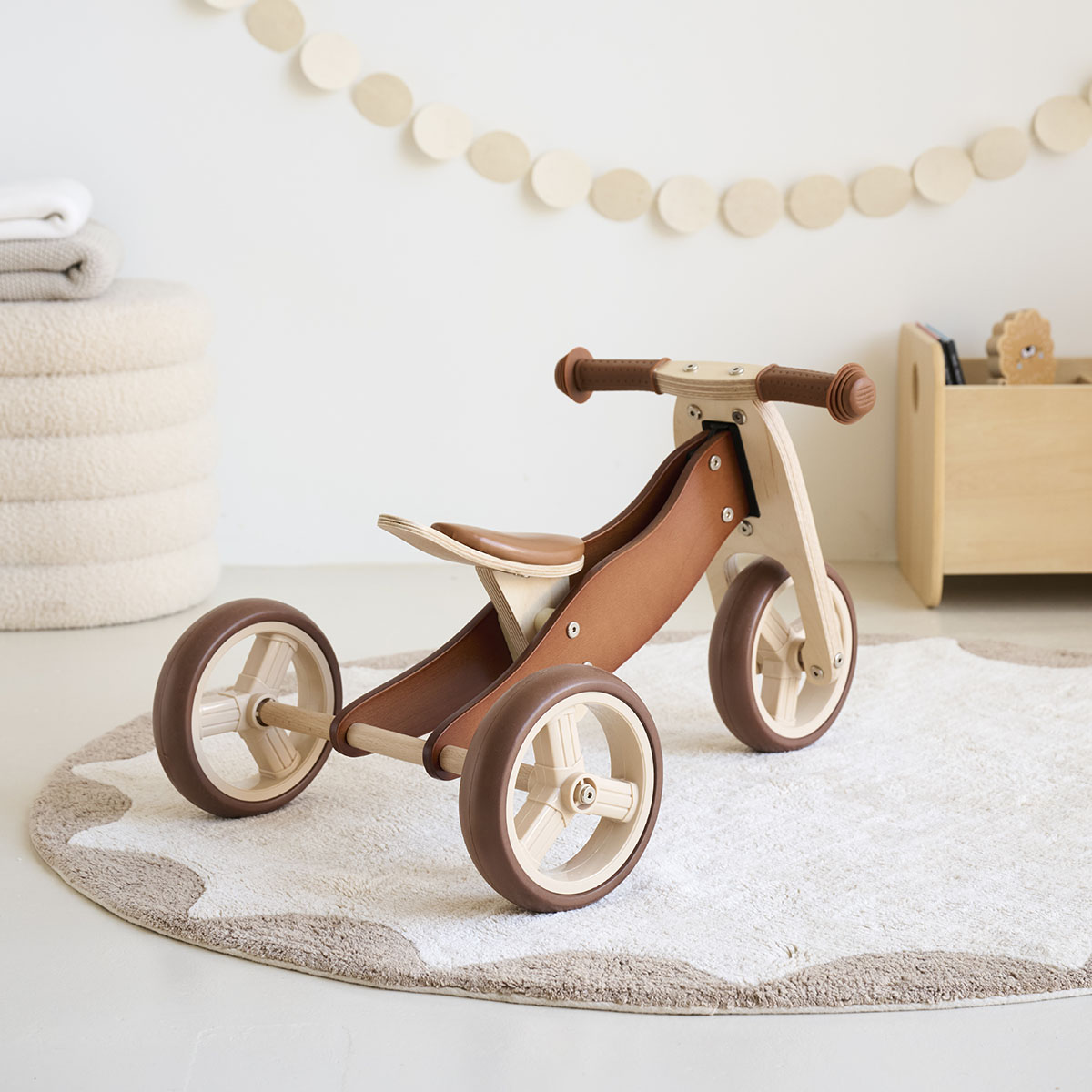 Petite Amélie | Tricycle draisienne évolutif en bois certifié FSC | Noyer | Structure robuste pour enfant (Petite Amélie) - Image 7
