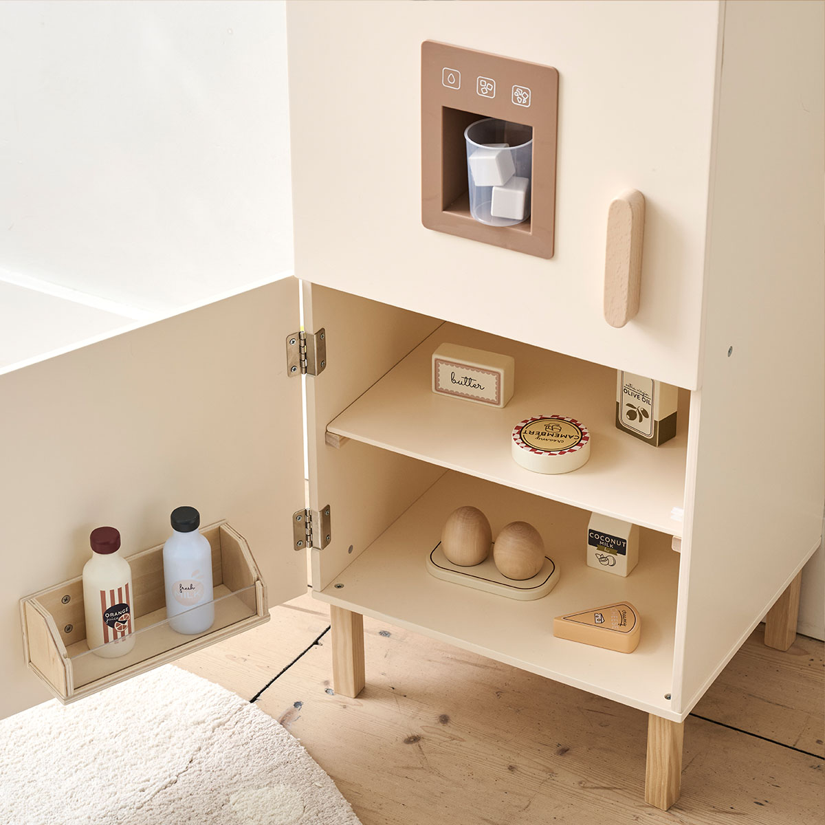 Petite Amélie | Set d'aliments en bois pour dinette | 10 pièces | Jeu d'imitation en bois naturel pour enfant | Motricité fine (Petite Amélie) - Image 2