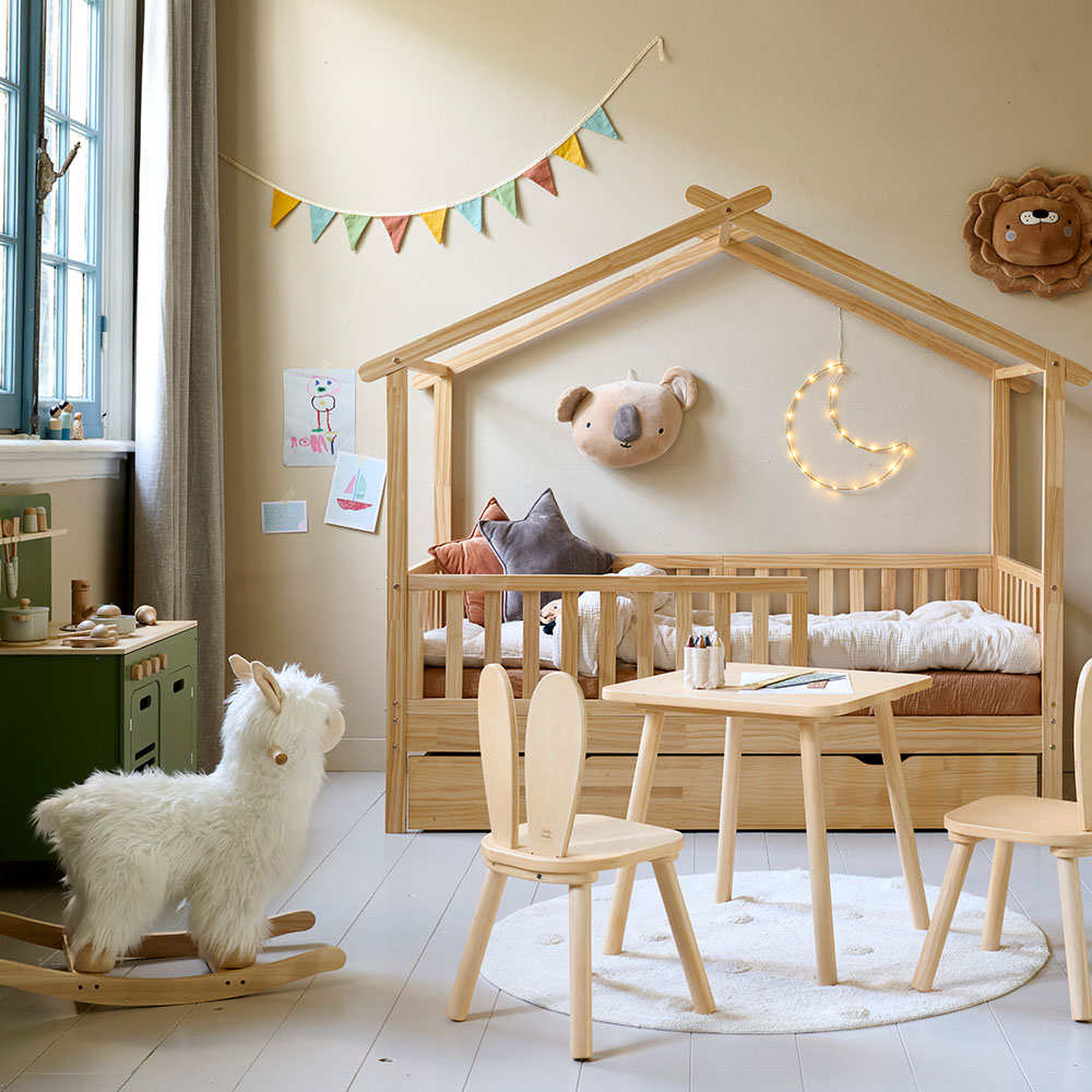 Petite Amélie | Jouet à bascule | Alpaga | Jouet en bois pour enfant | Peluche à bascule pour stimuler la motricité | Couleur discrète (Petite Amélie) - Image 2