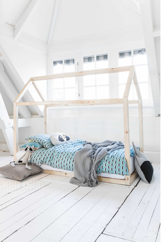 Lit Enfant Cabane Blanc Ou Bois Commandez En Ligne