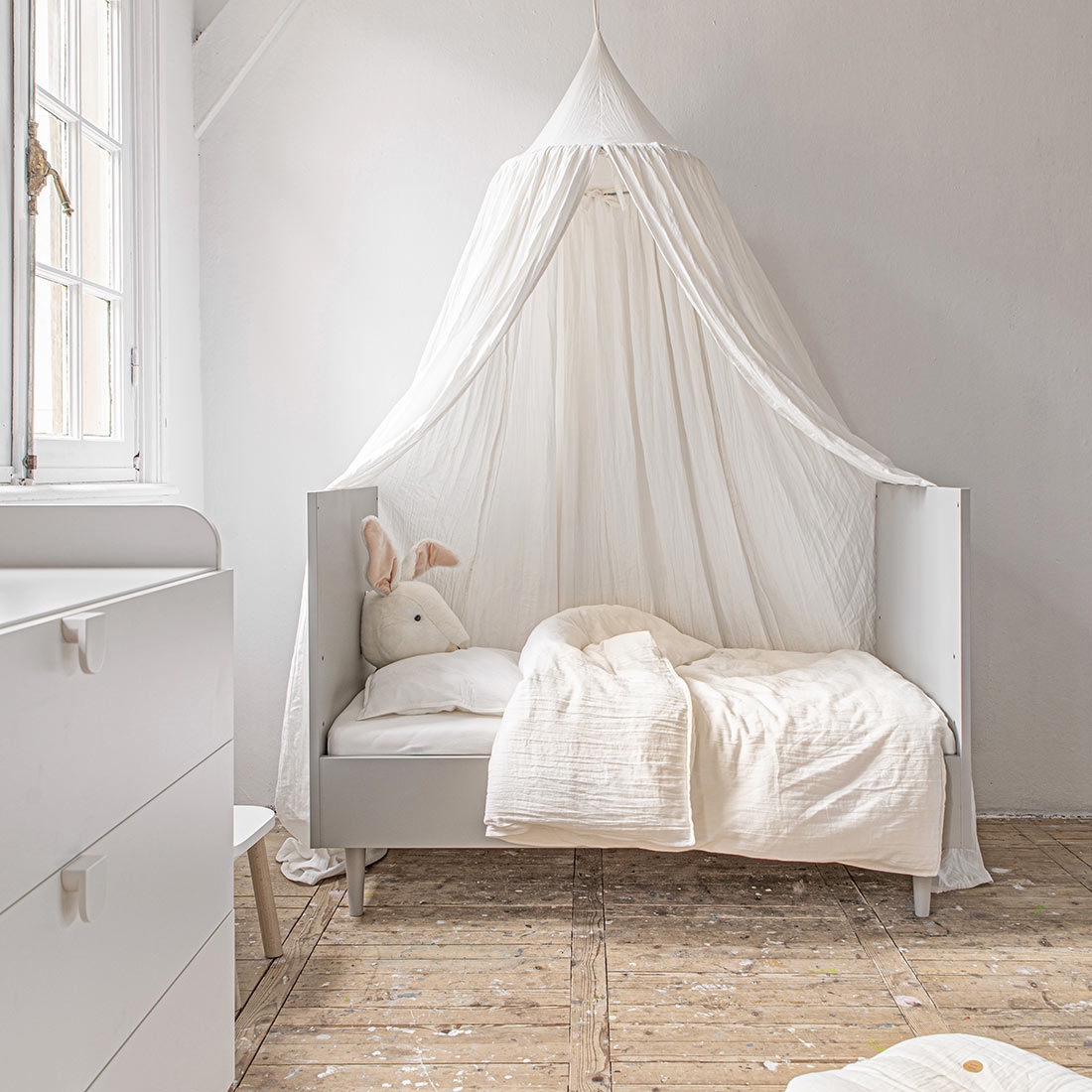 Ciel de lit en gaze de coton pour chambre enfant 