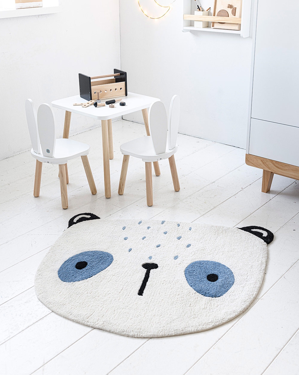 tapis enfant lavable panda