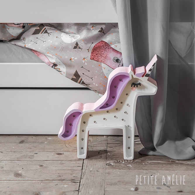 Lampe enfant Licorne bois